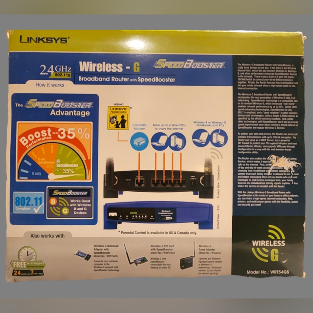 Linksys Wireless-G Router - Picture 2 of 2